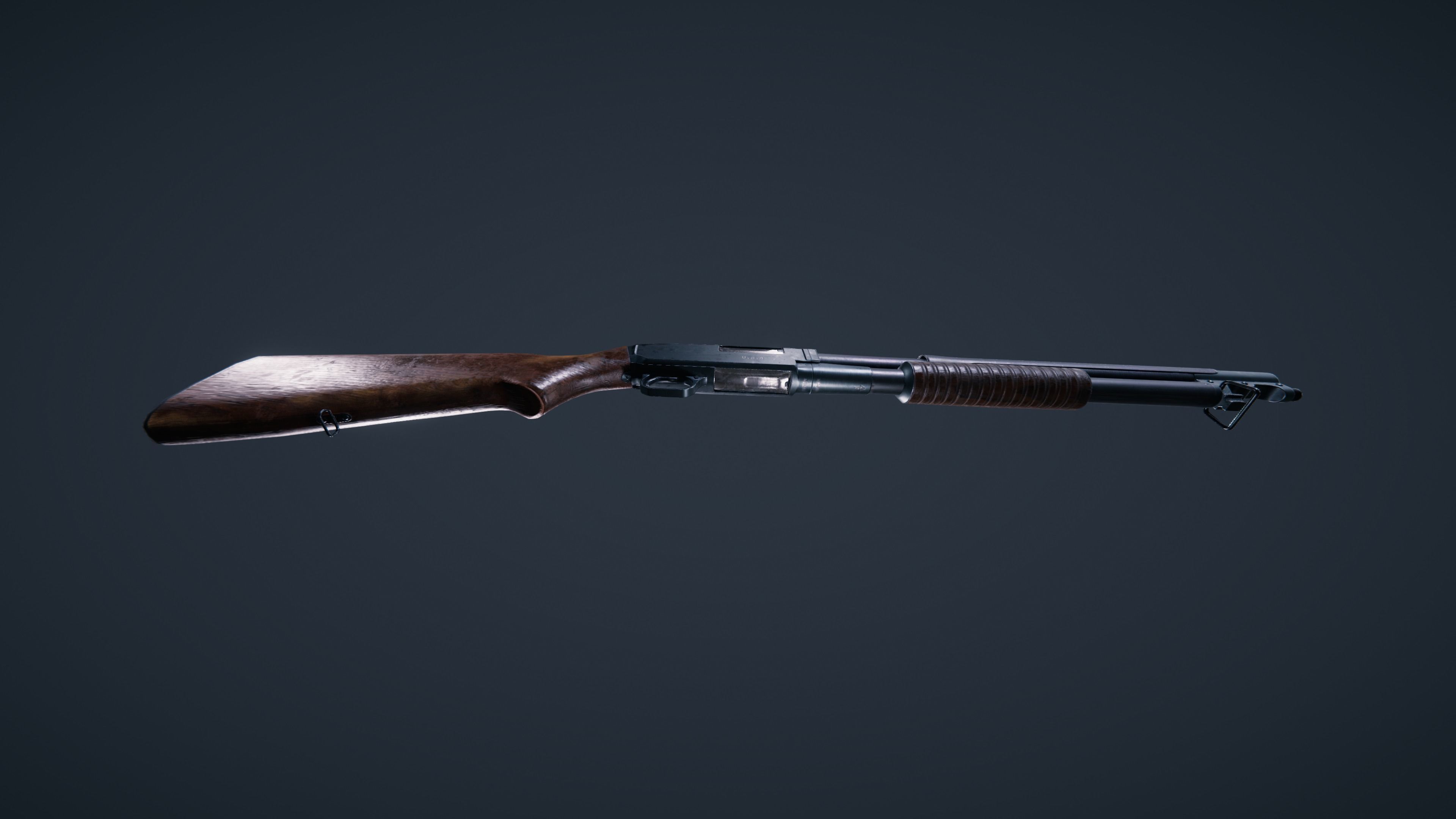 Winchester Model 12 Low-poly 3D model_14