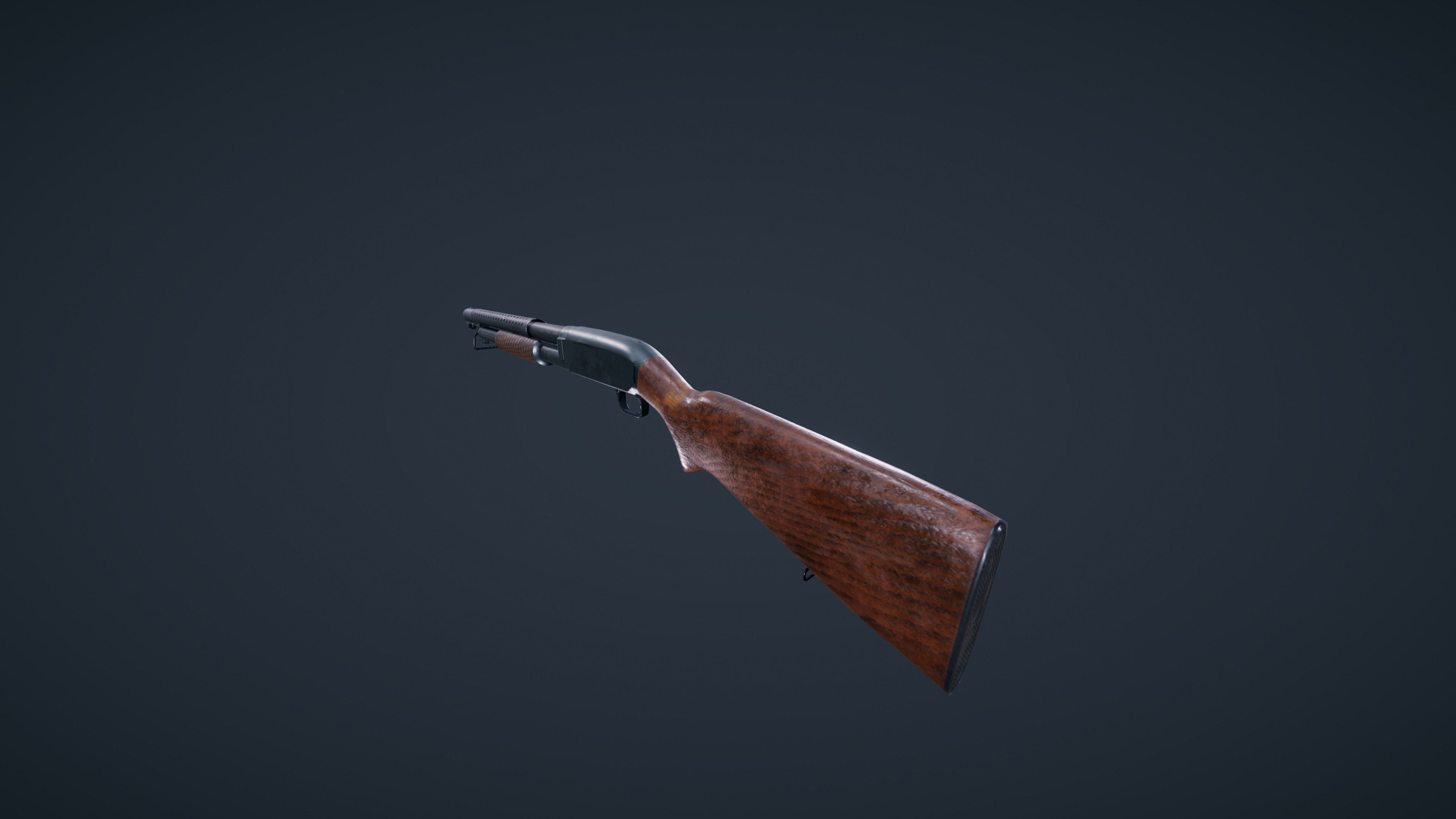 Winchester Model 12 Low-poly 3D model_18