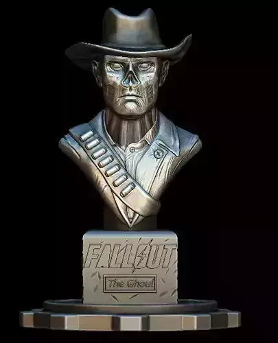 FIGURA DE THE GHOUL DE FALLOUT