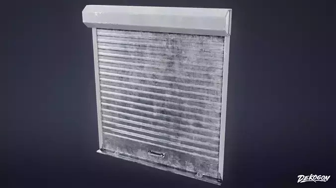 FIRING RANGE - Roller Door 01 - LOW POLY