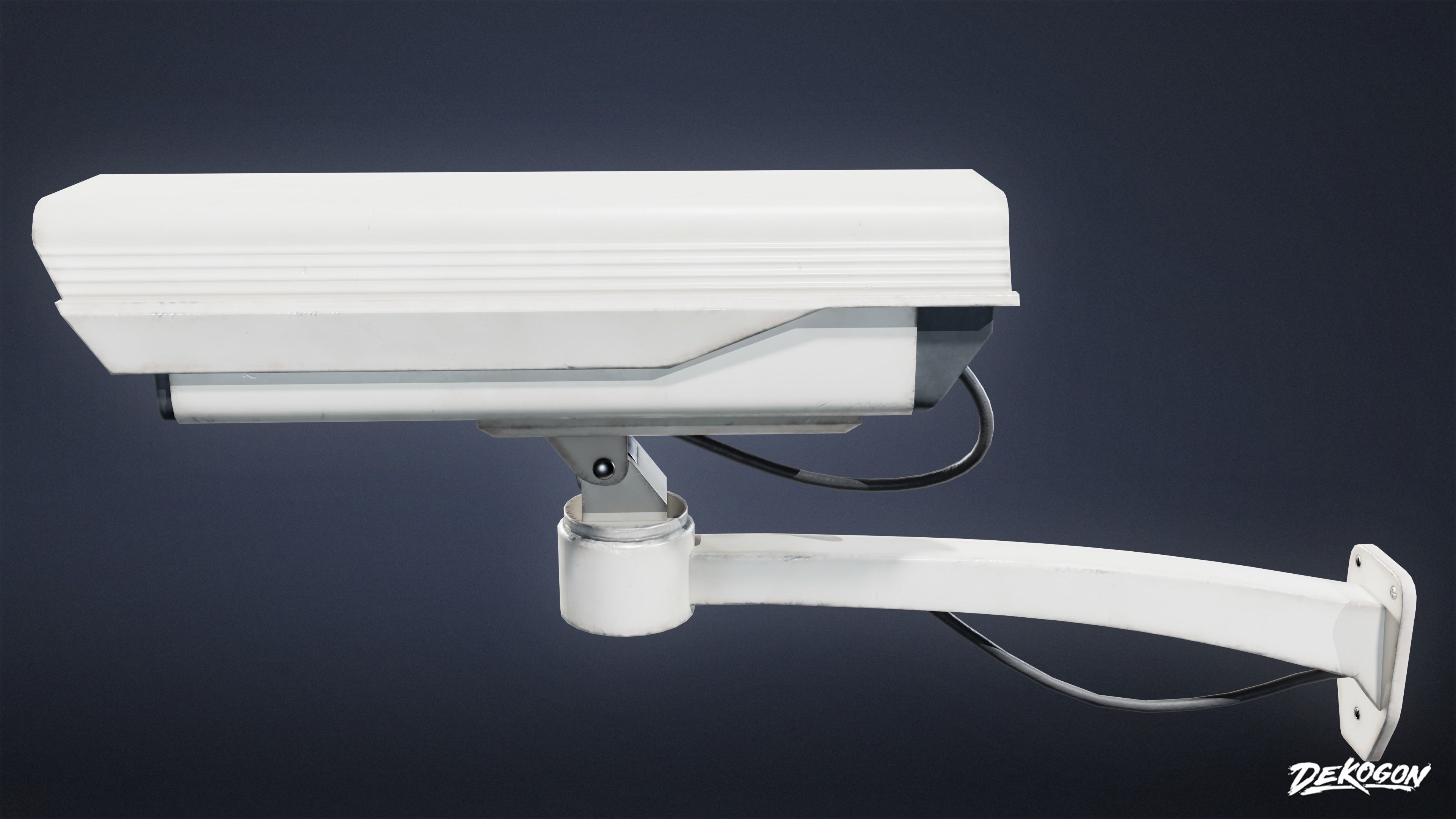 FIRING RANGE - Security Camera 01 - LOW POLY Low-poly 3D model_4