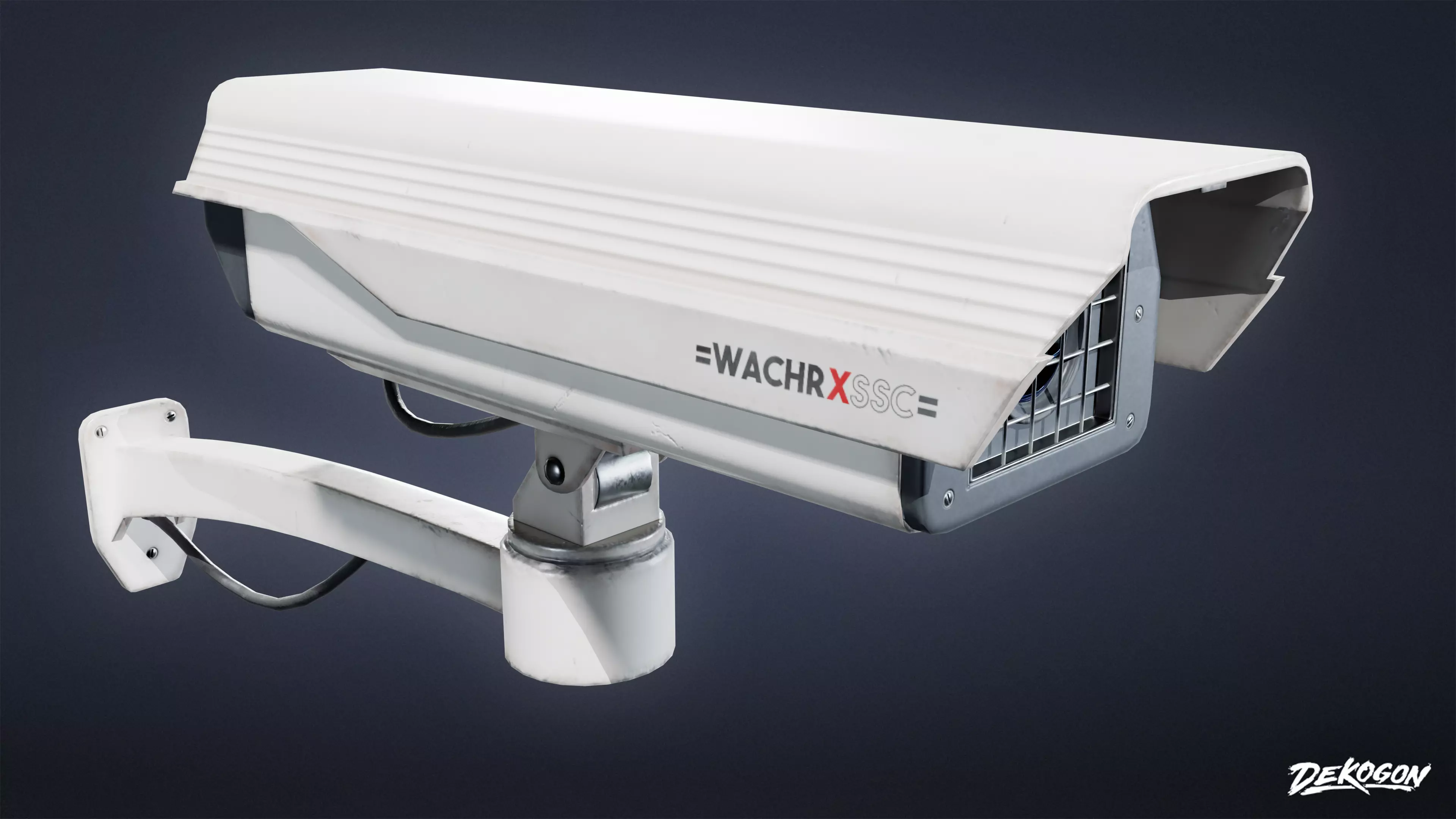 FIRING RANGE - Security Camera 01 - LOW POLY Low-poly 3D model_0