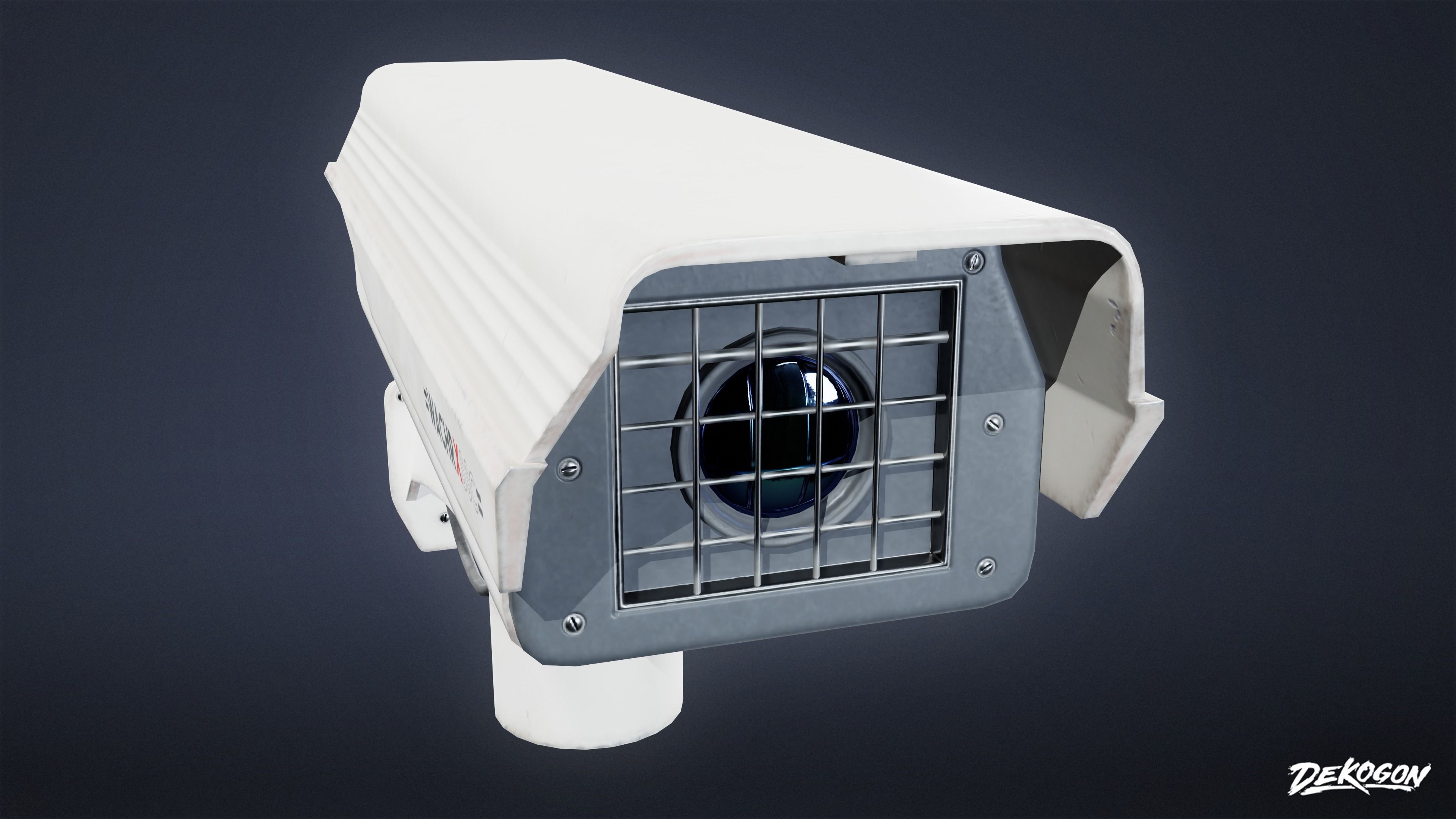 FIRING RANGE - Security Camera 01 - LOW POLY Low-poly 3D model_2