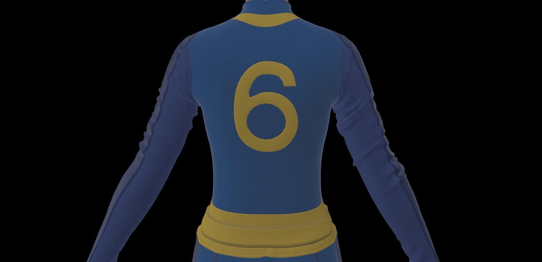 Fallout inspired jumpsuit 3D model_30