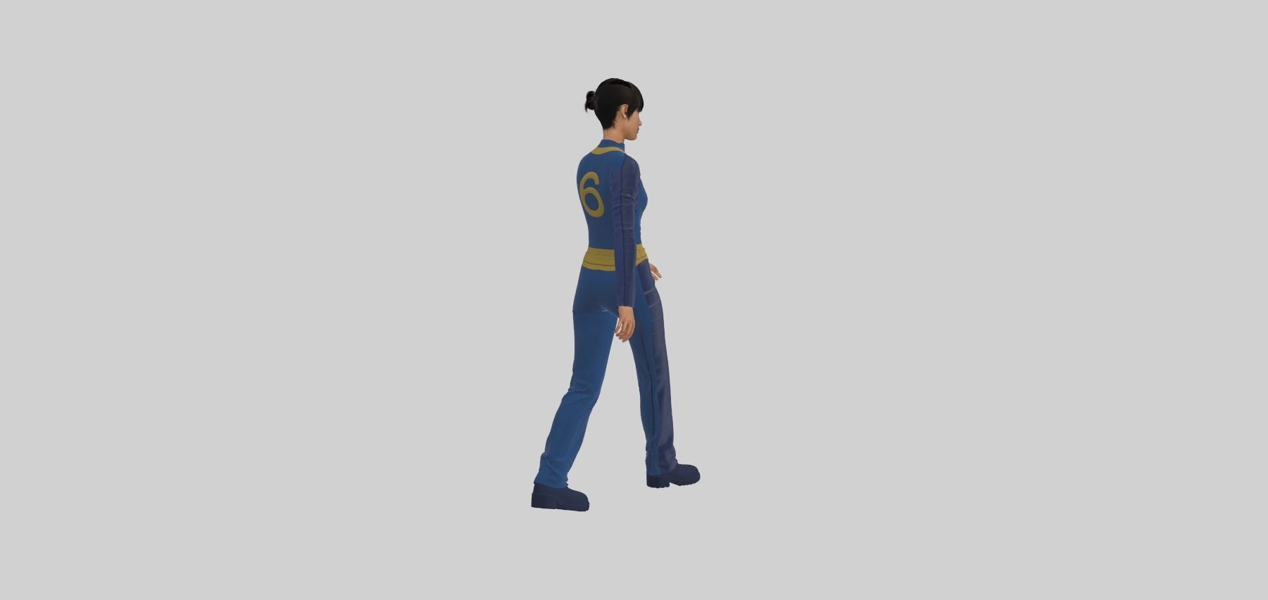 Fallout inspired jumpsuit 3D model_24