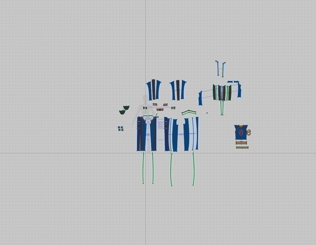 Fallout inspired jumpsuit 3D model_21