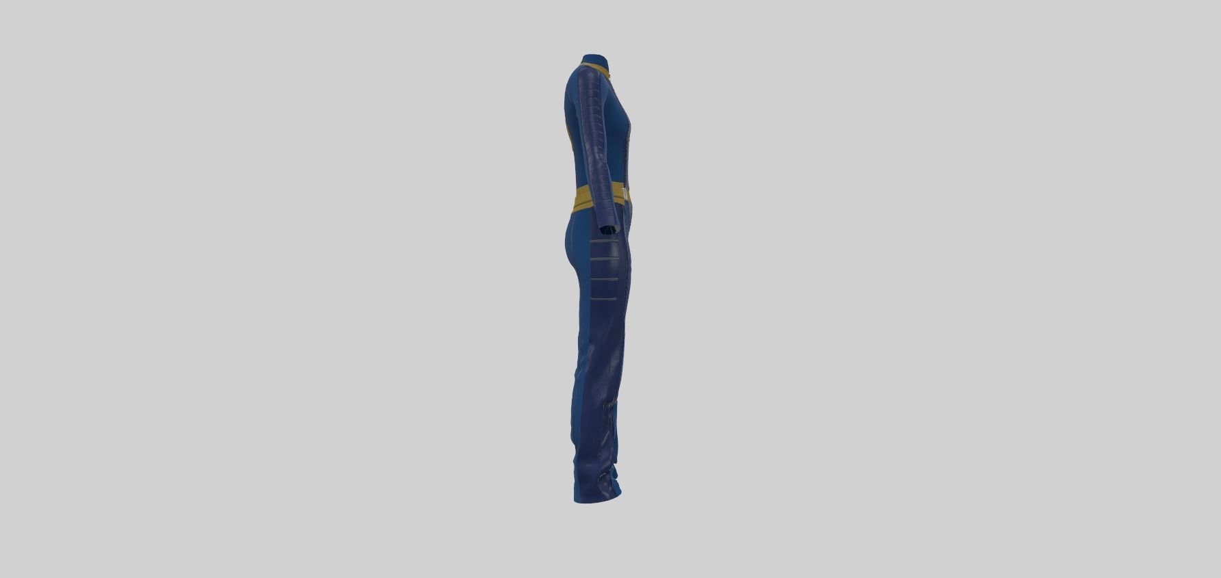 Fallout inspired jumpsuit 3D model_17
