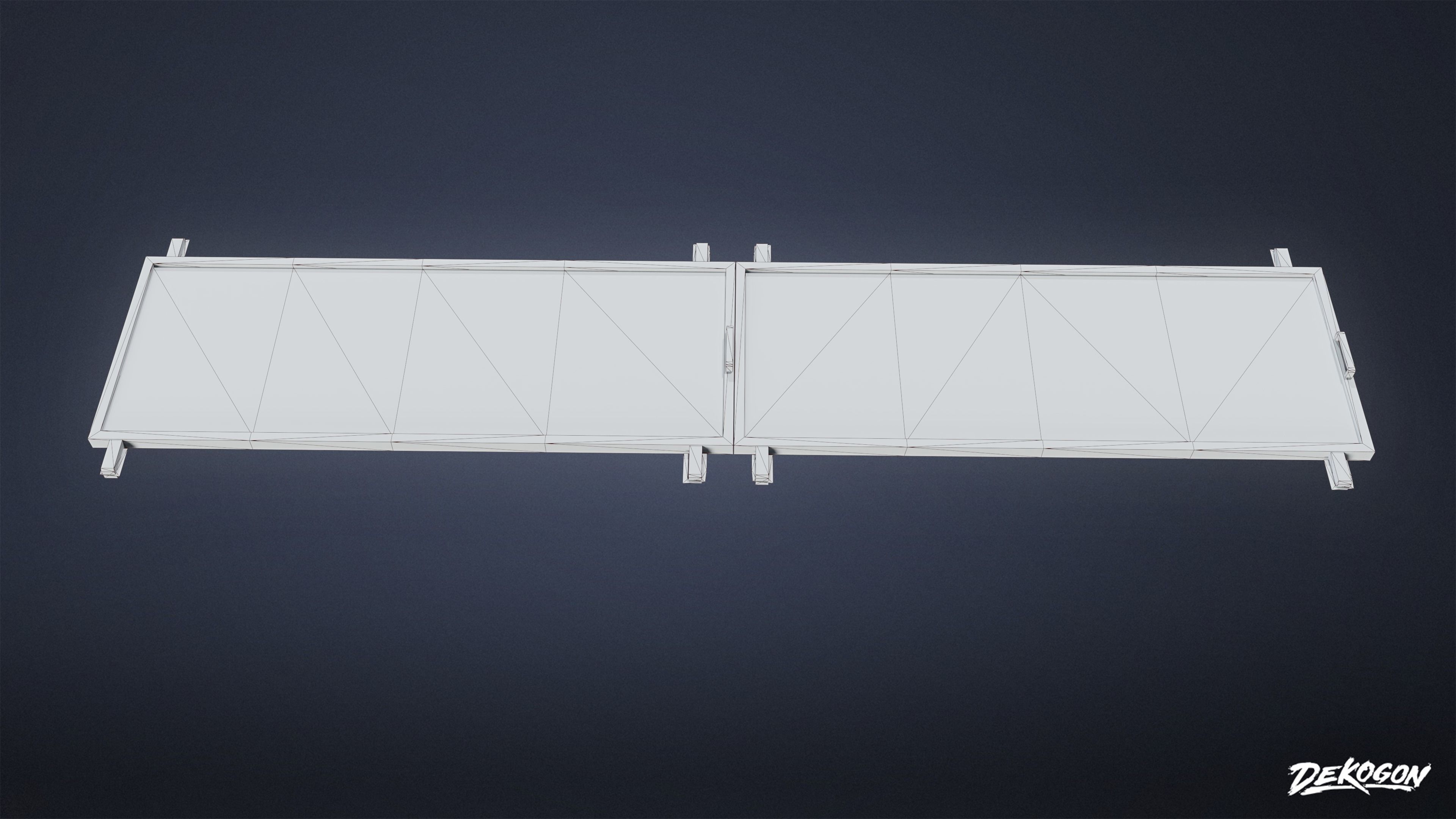 FIRING RANGE - Vents 01 - LOW POLY Low-poly 3D model_1