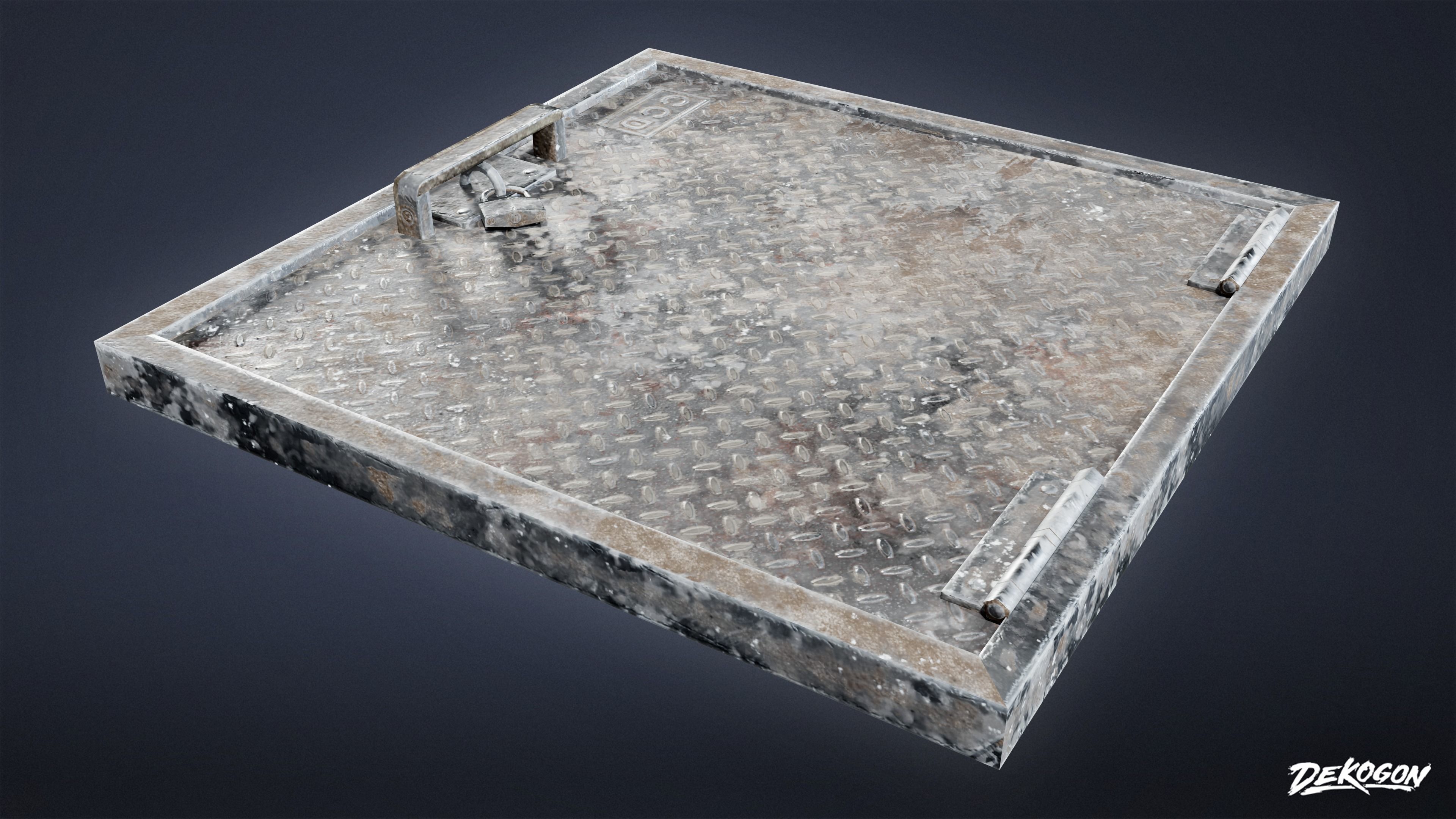 FIRING RANGE - Vents 01 - LOW POLY Low-poly 3D model_8