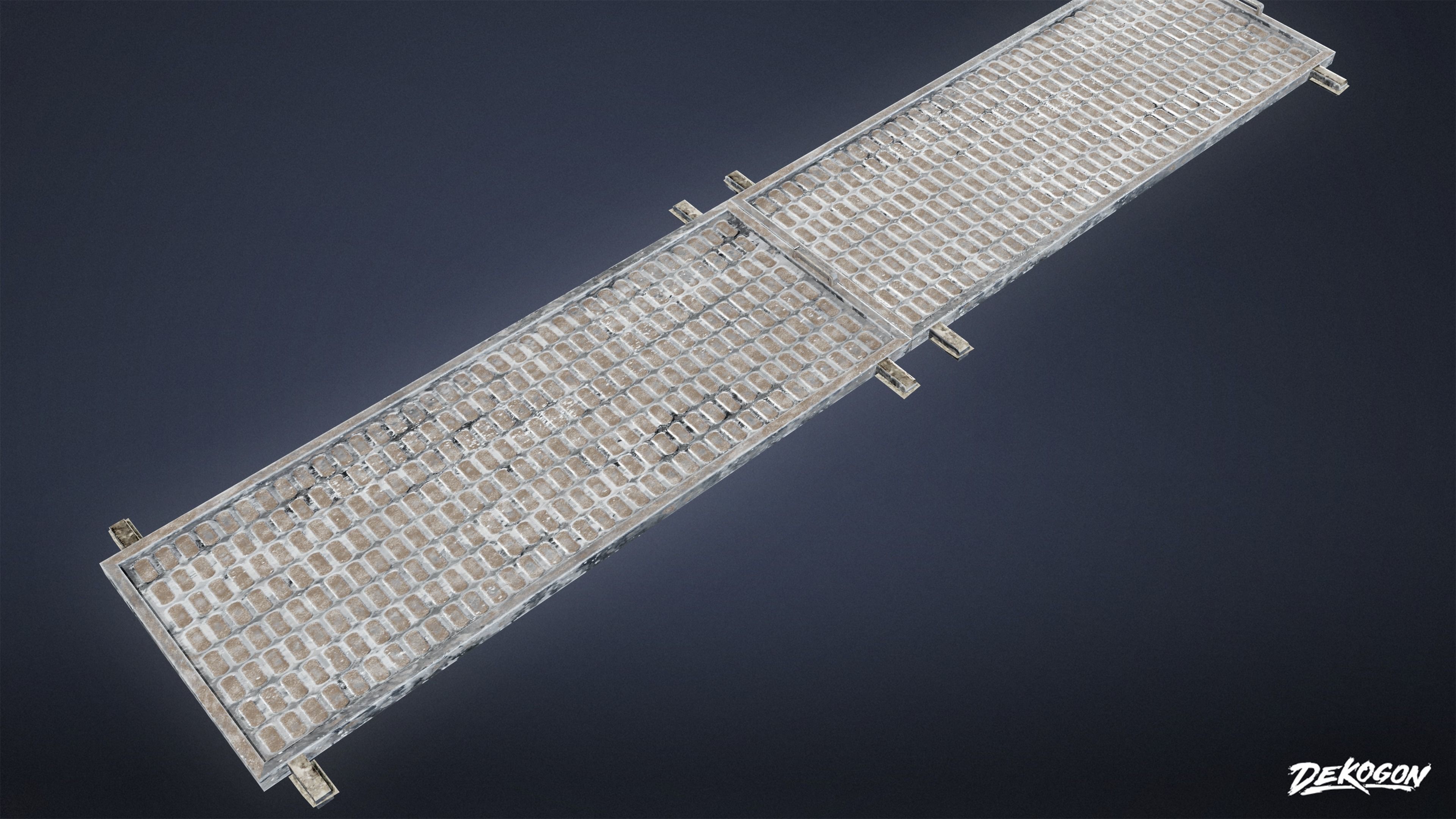 FIRING RANGE - Vents 01 - LOW POLY Low-poly 3D model_4