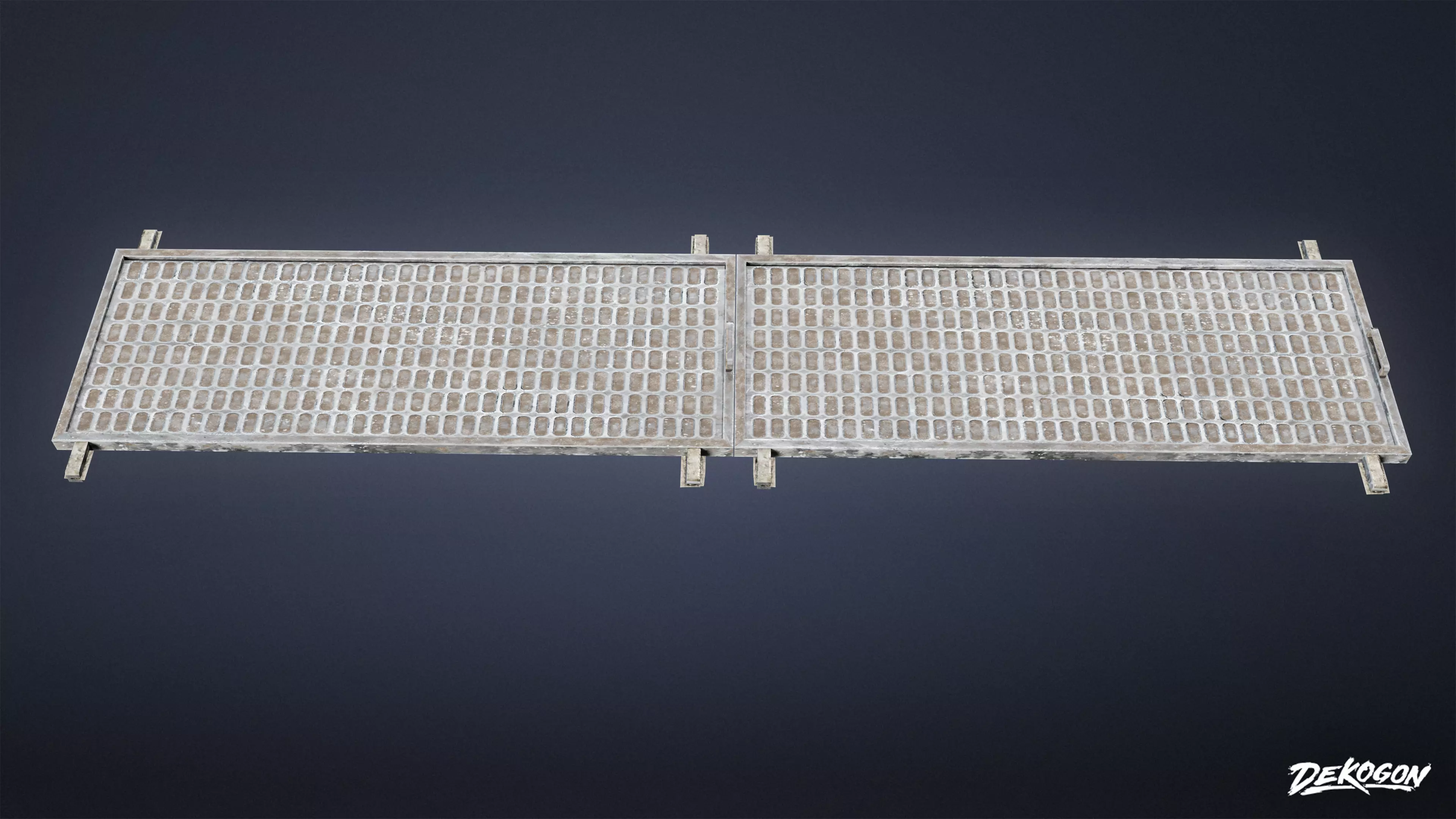 FIRING RANGE - Vents 01 - LOW POLY Low-poly 3D model_0