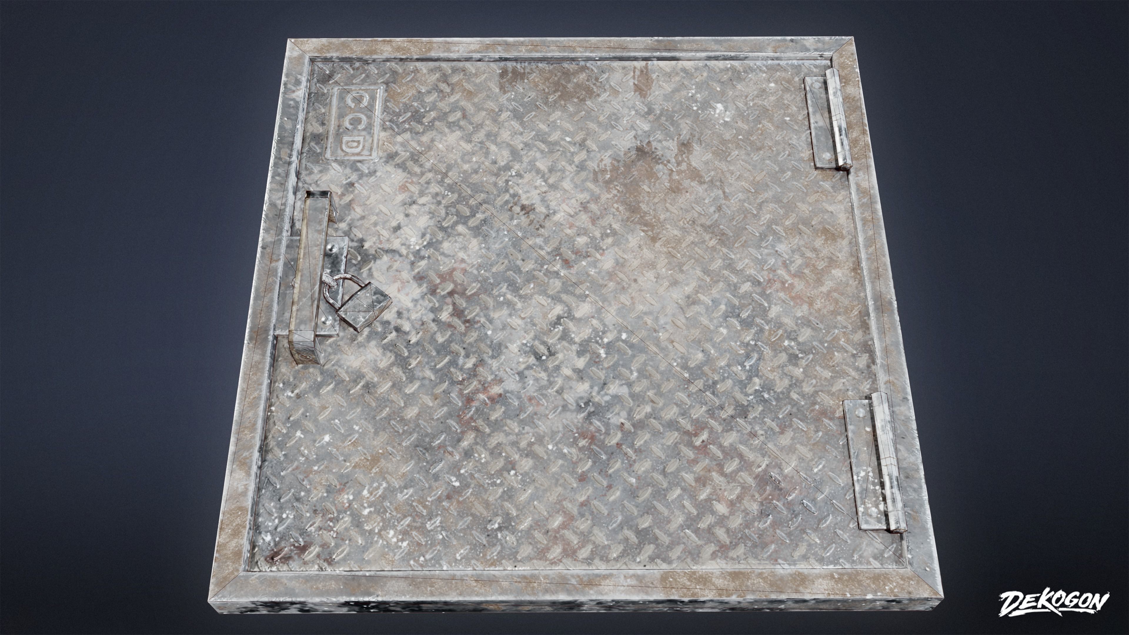 FIRING RANGE - Vents 01 - LOW POLY Low-poly 3D model_10