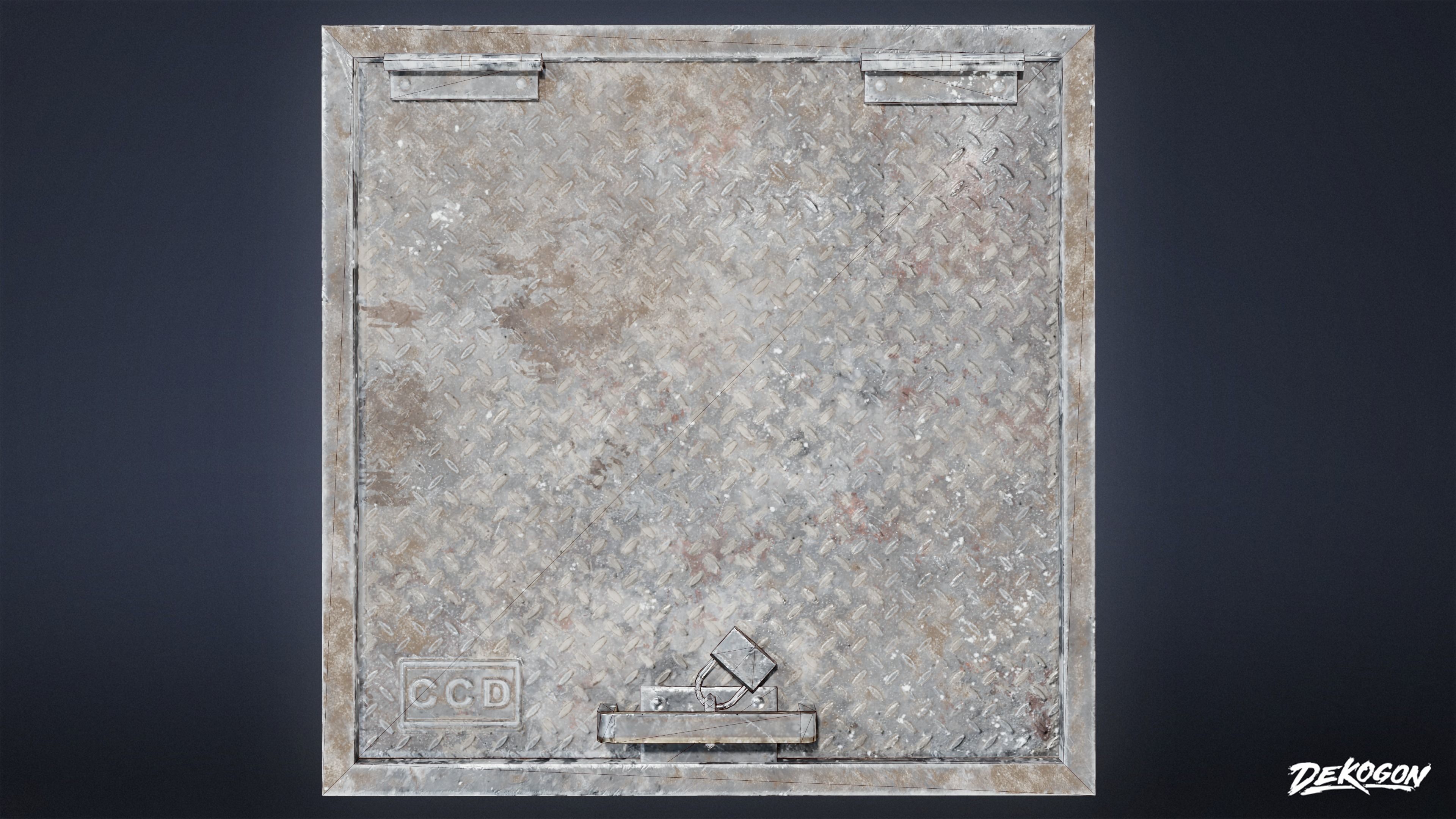 FIRING RANGE - Vents 01 - LOW POLY Low-poly 3D model_12