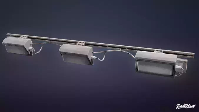 FIRING RANGE - Wall Light 01 - LOW POLY