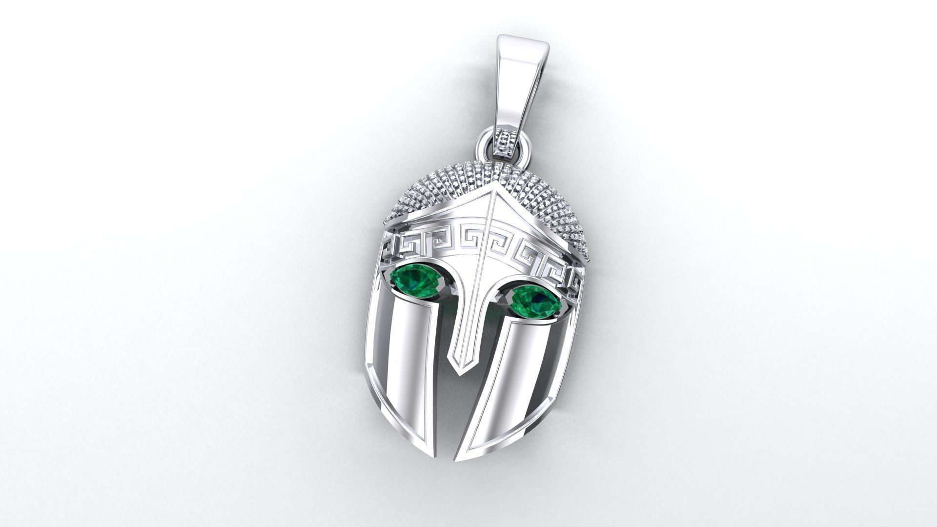 spartan helmet 3D print model_2