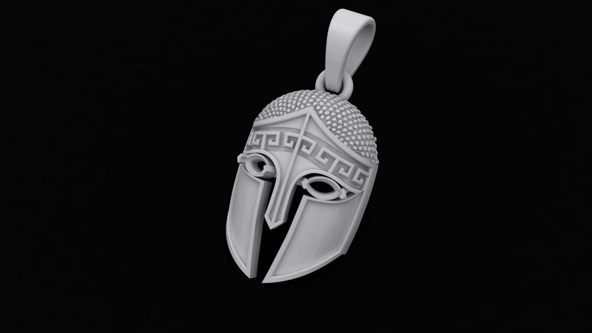 spartan helmet 3D print model_4