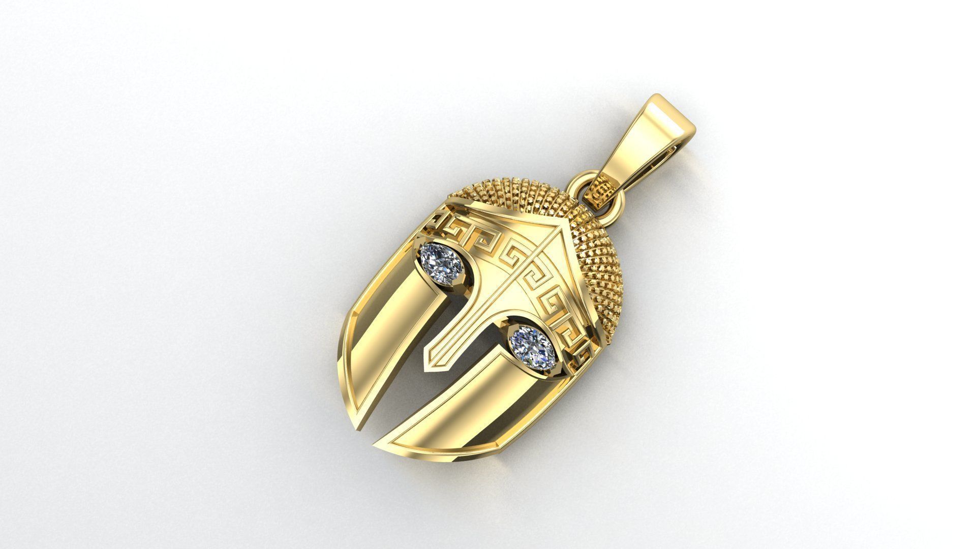 spartan helmet 3D print model_1