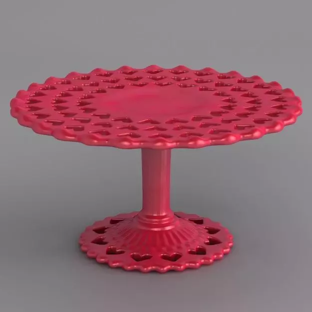 Valentine Cake Stand Free 3D print model