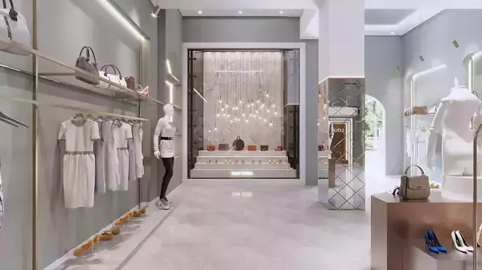 Clothing store shop interior