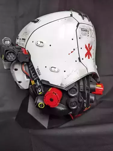 Cyberpunk 2077 - Trauma Team - Soldier Helmet - 3D Models  3D print model
