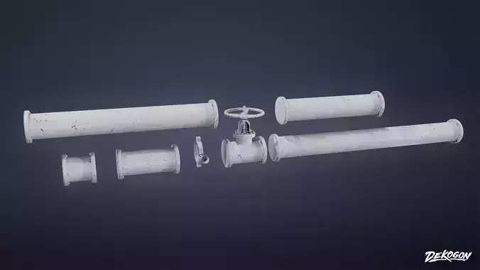 PIPES AND VENTS - Pipes 01 - LOW POLY