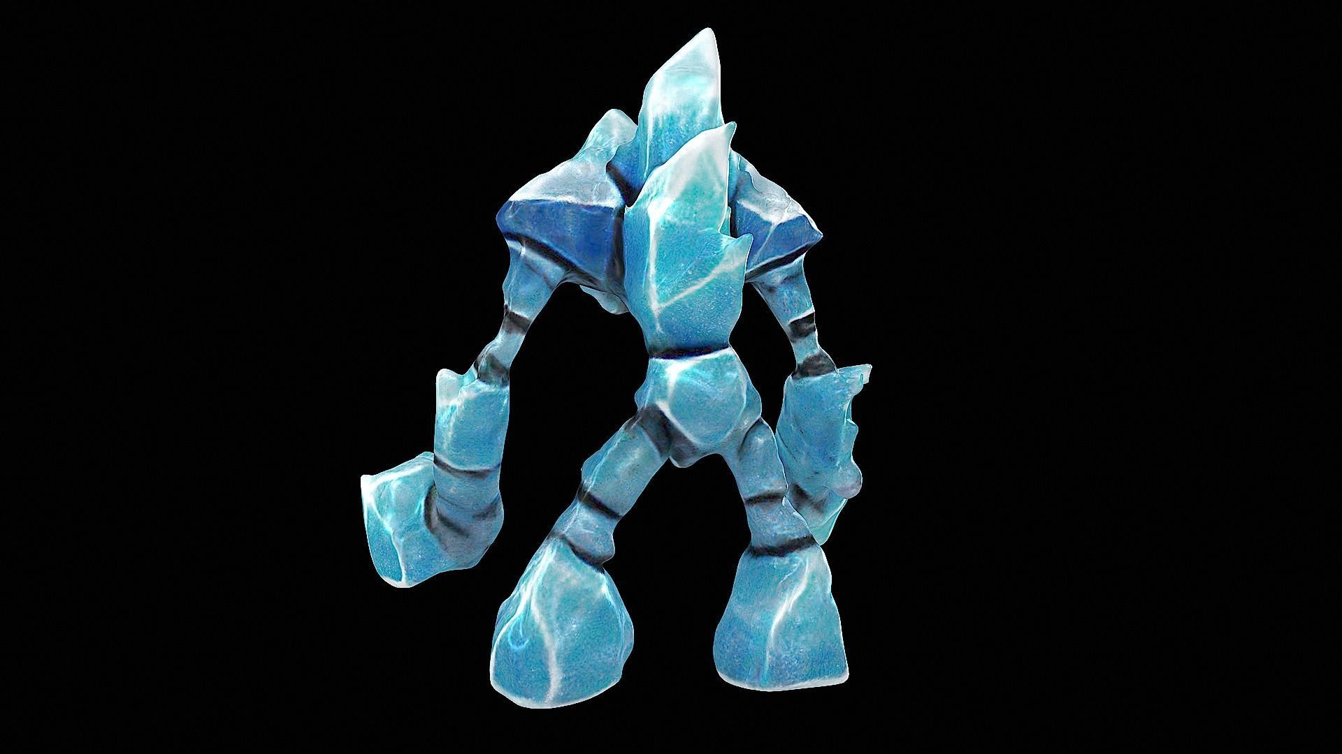 ice golem 3D model_3