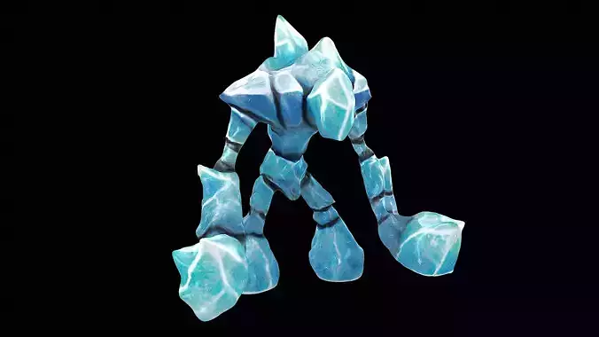 ice golem 3D model