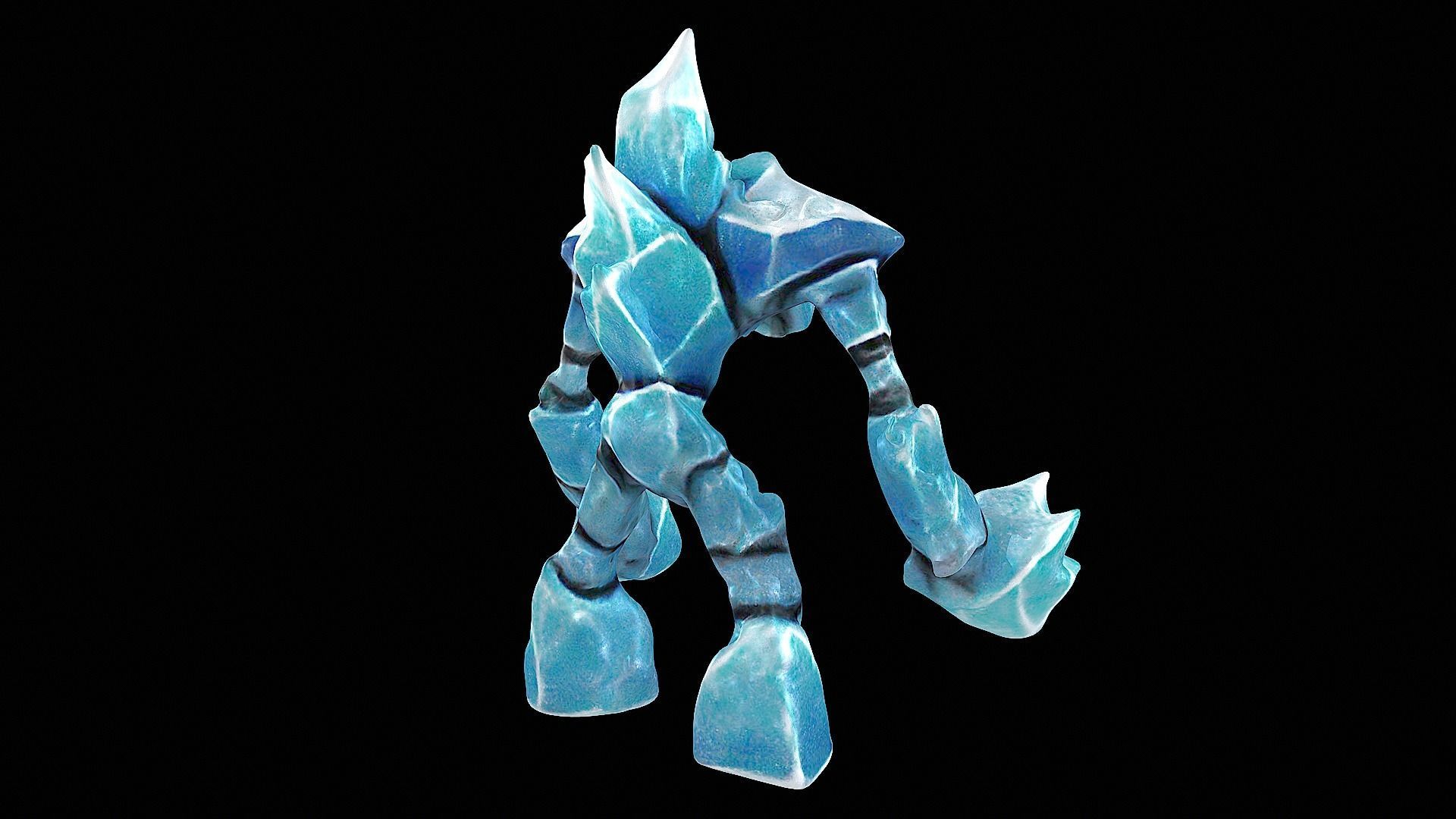 ice golem 3D model_2