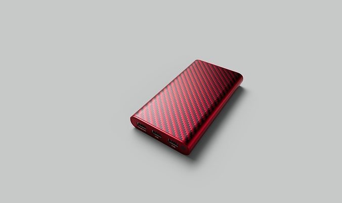 Power bank Low-poly 3D model