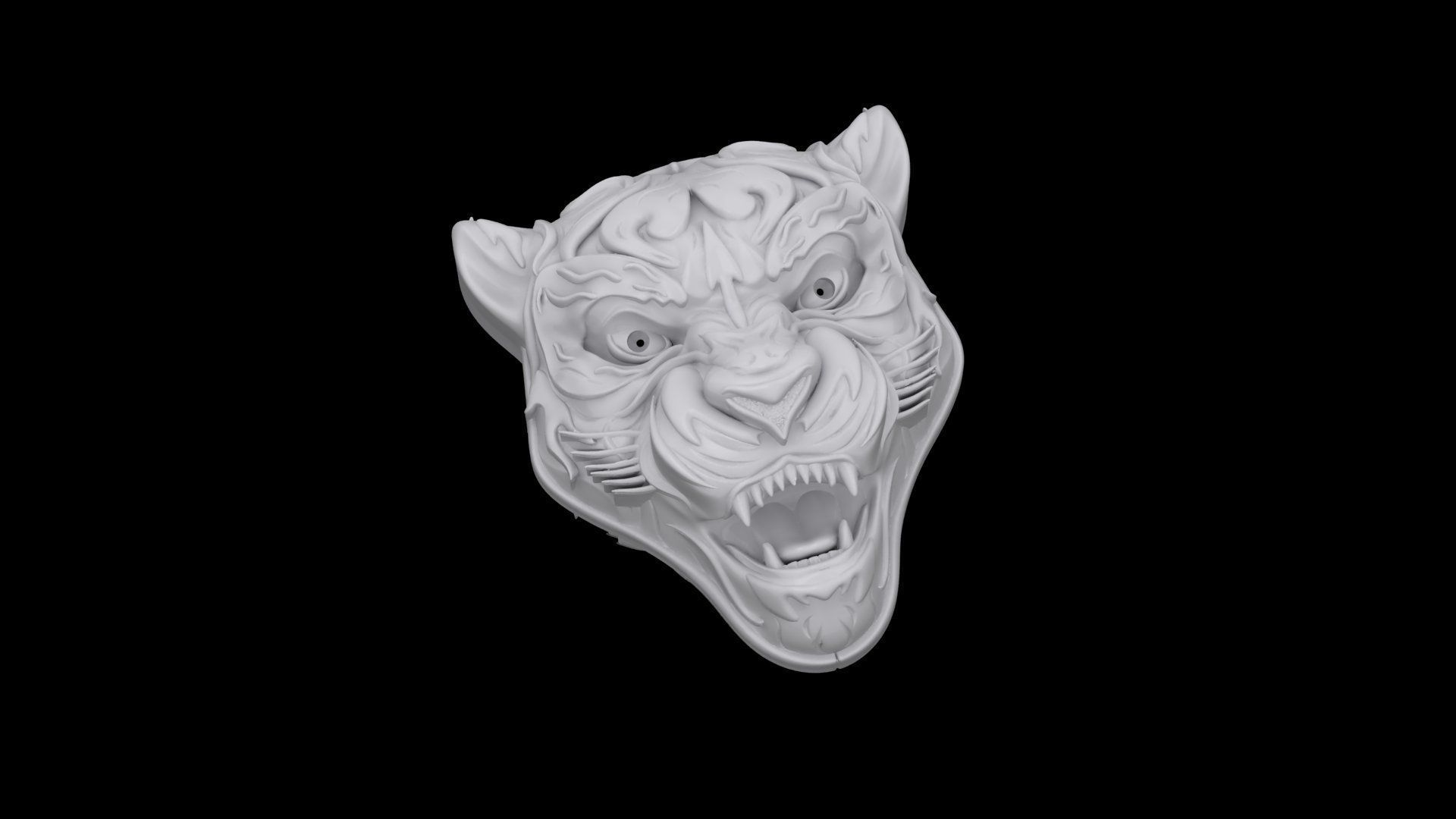 panther tiger 3D print model_4