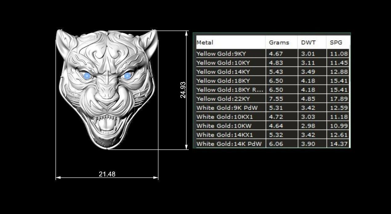 panther tiger 3D print model_6