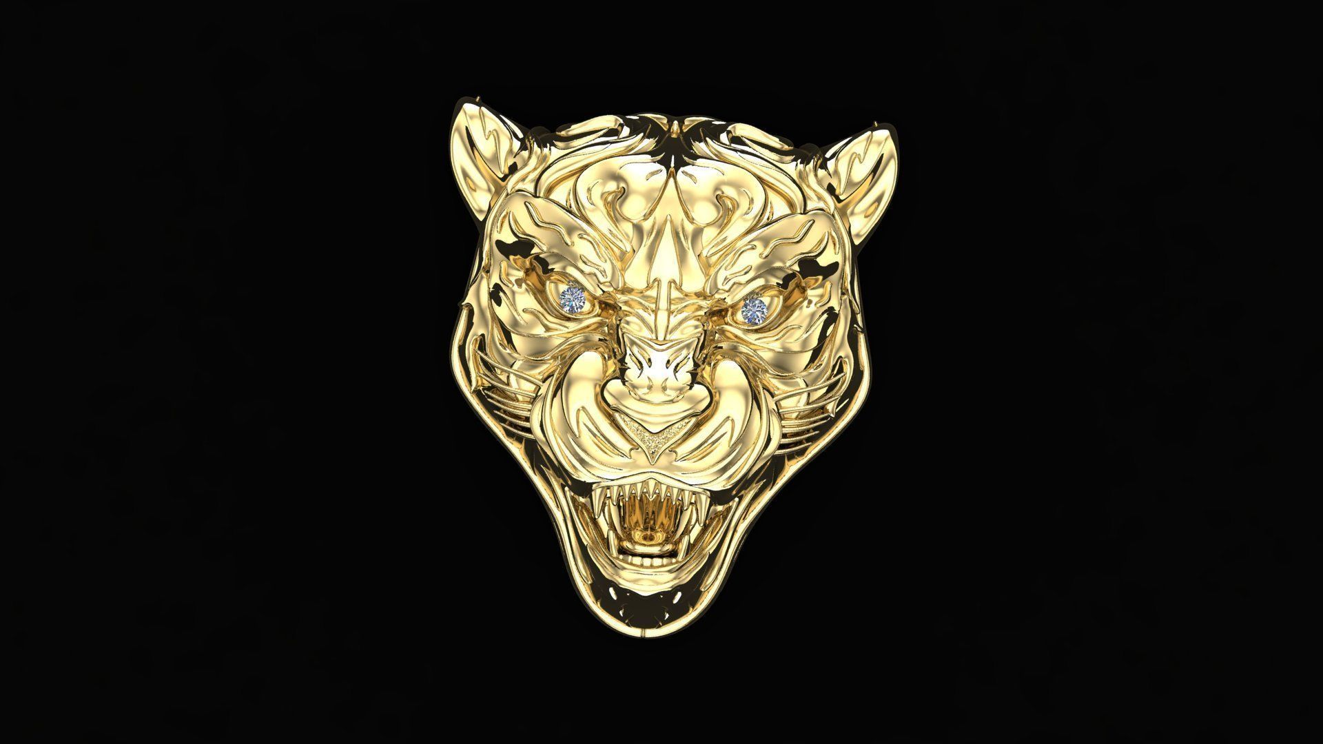 panther tiger 3D print model_3