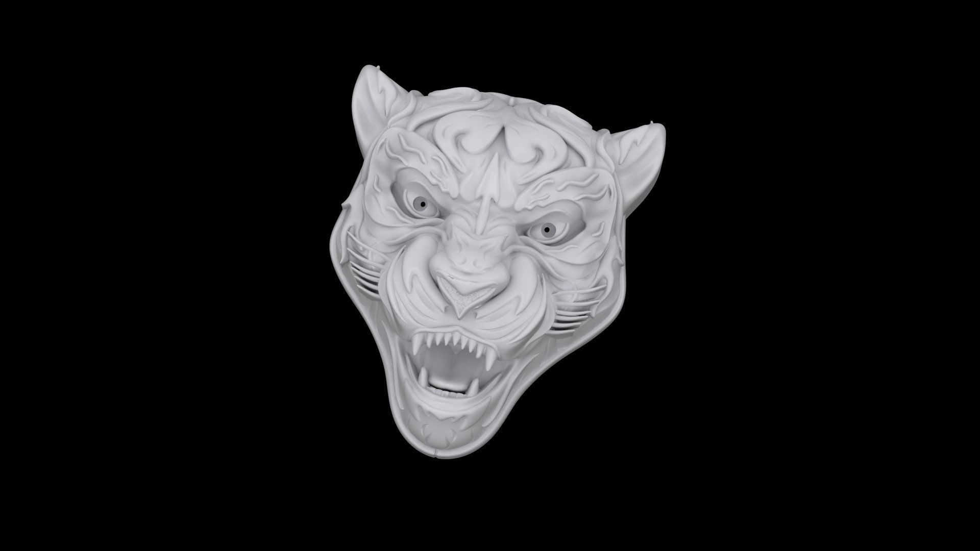 panther tiger 3D print model_5