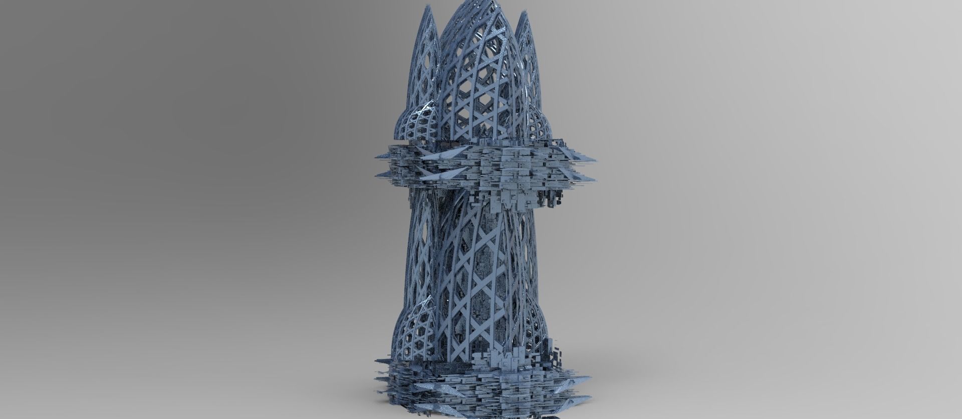 Covenant Docking Tower  3D model_1