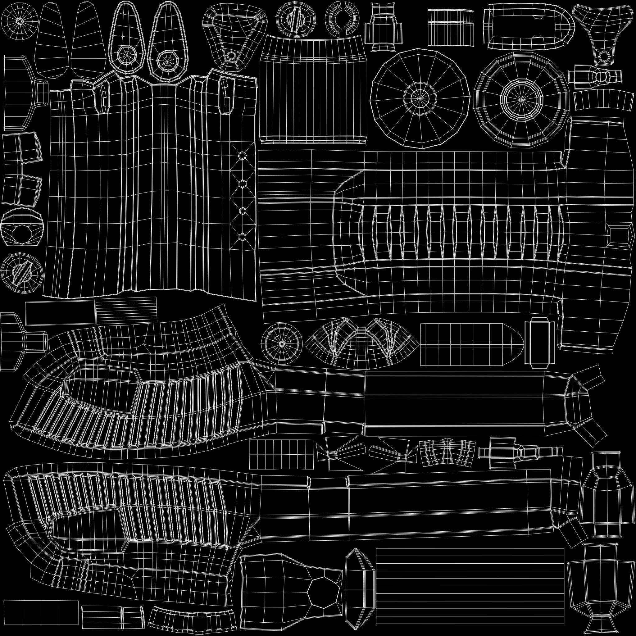Desert Eagle Low-poly 3D model_12