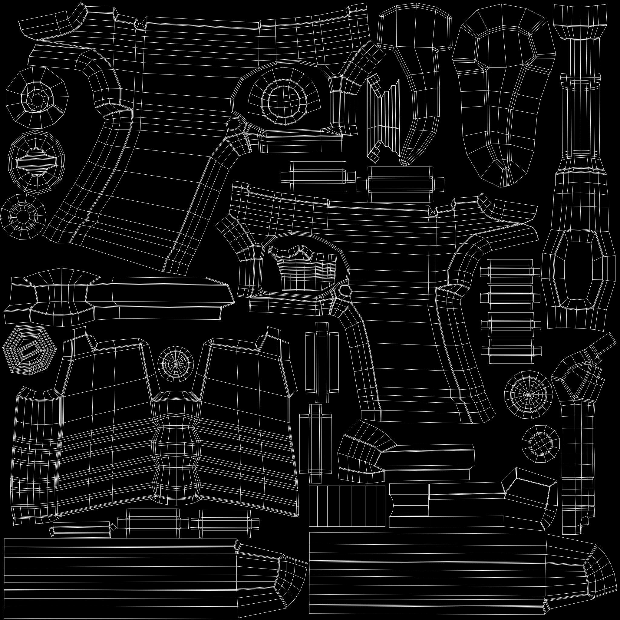 Desert Eagle Low-poly 3D model_11