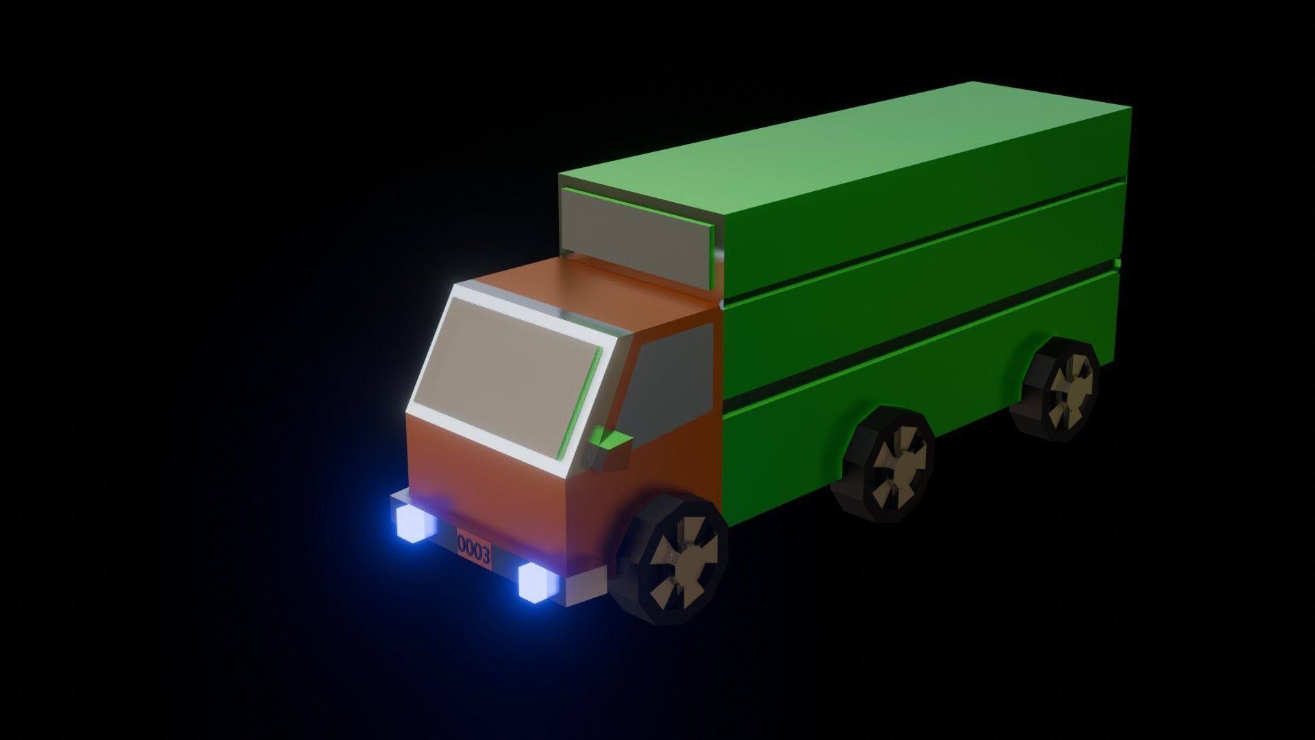 8 items of 3D modeling low poly Transportation folder Low-poly 3D model_5
