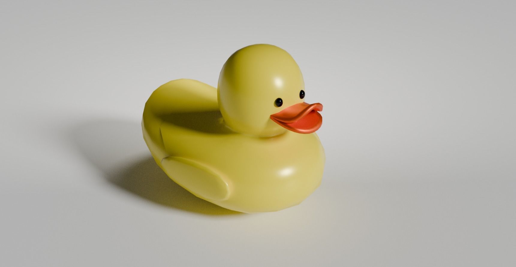 cartoon duck 3D print model_1