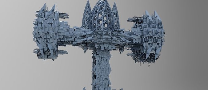 Covenant Crain Tower Low-poly 3D model