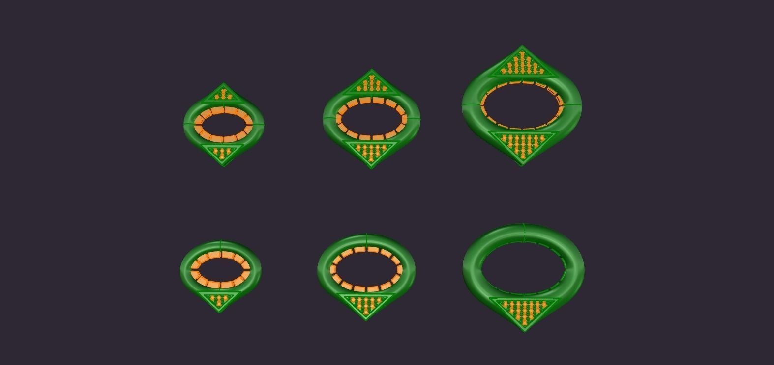 Minimal neckless together or even single with chain 3D print model_1