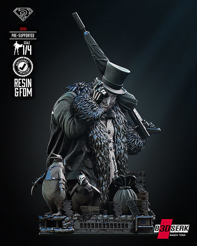 B3DSERK Penguin Bust Tested for 3D printing 3D print model