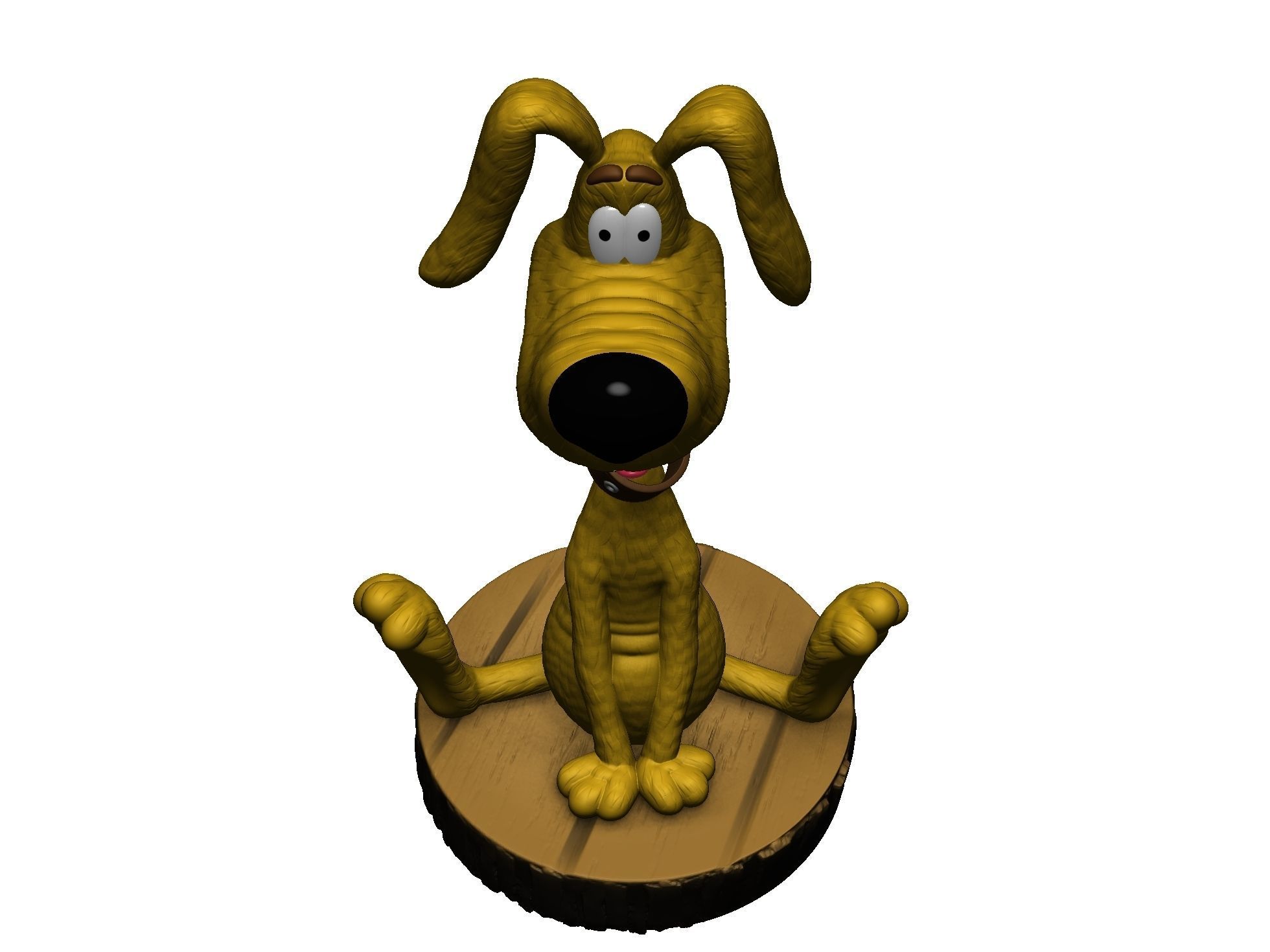 Treasure Island Dog STL 3D print model_10