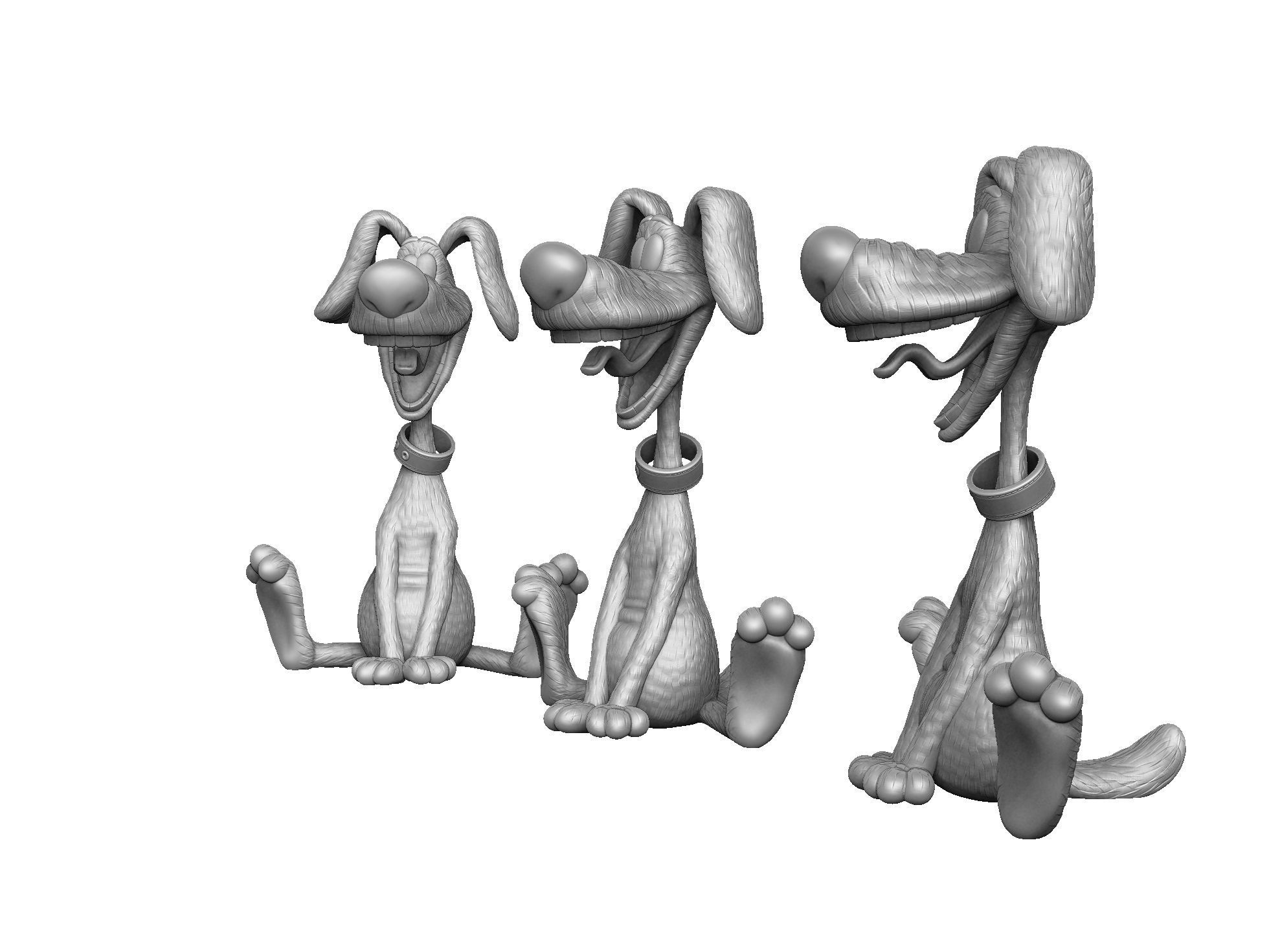Treasure Island Dog STL 3D print model_20