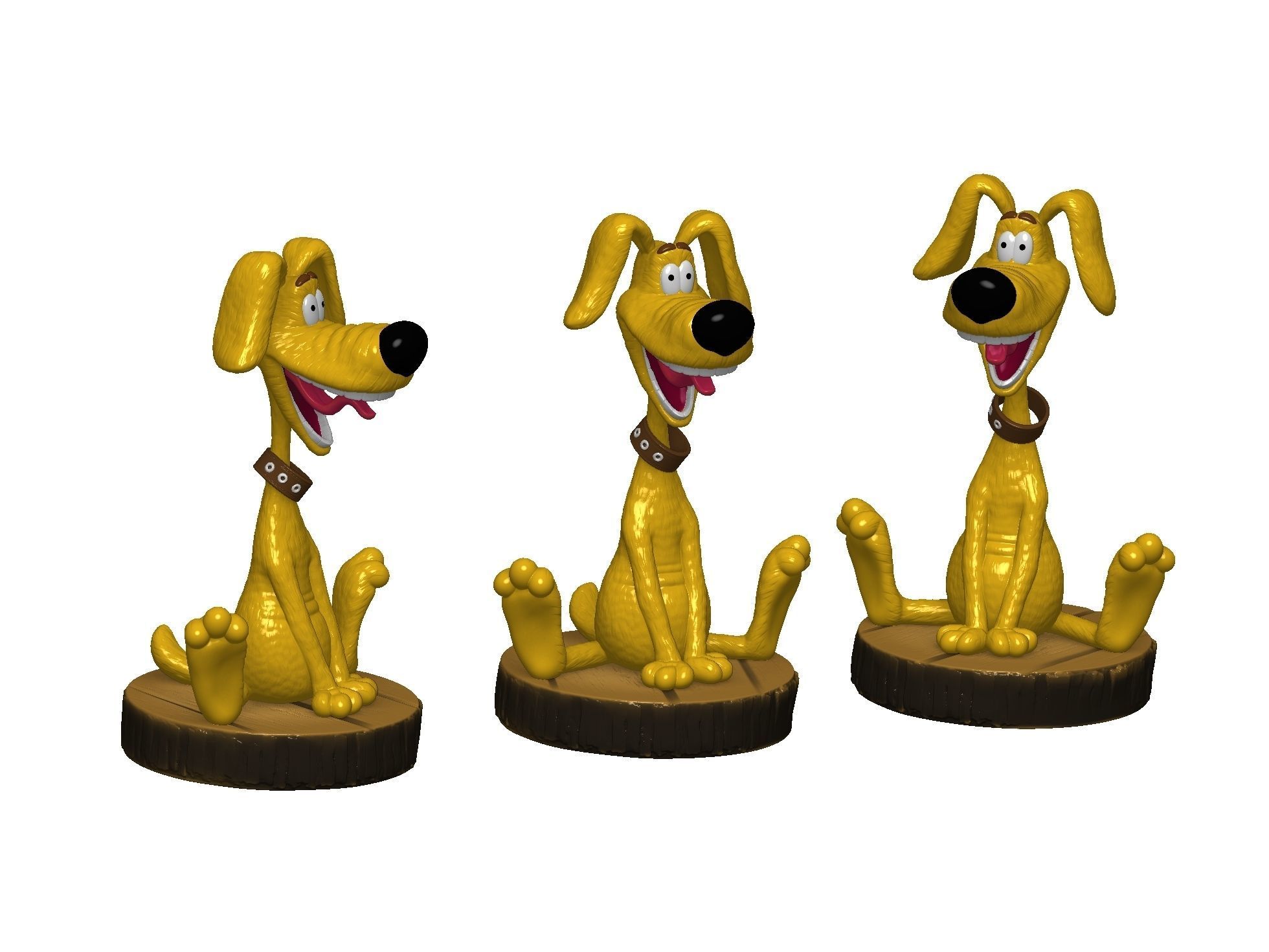 Treasure Island Dog STL 3D print model_13
