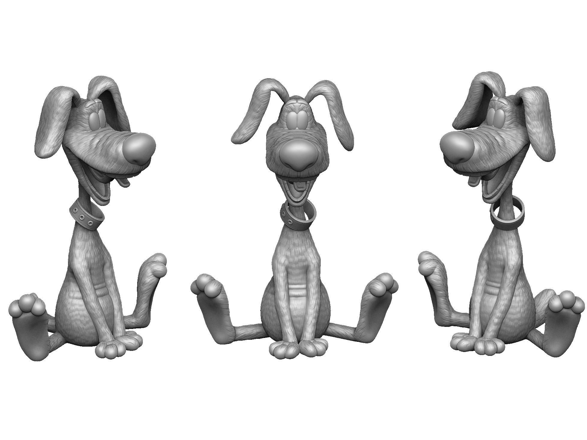 Treasure Island Dog STL 3D print model_18