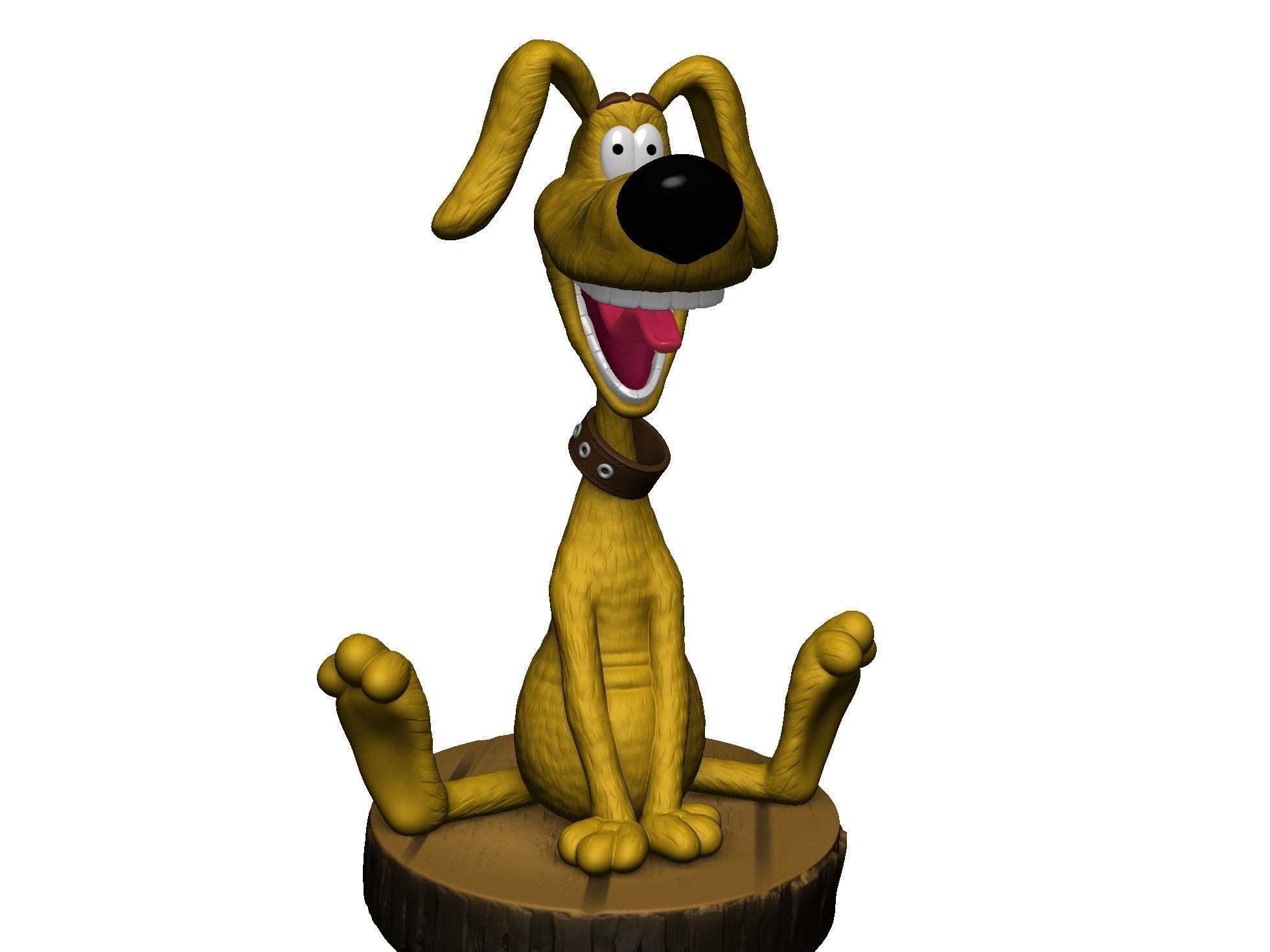 Treasure Island Dog STL 3D print model_3