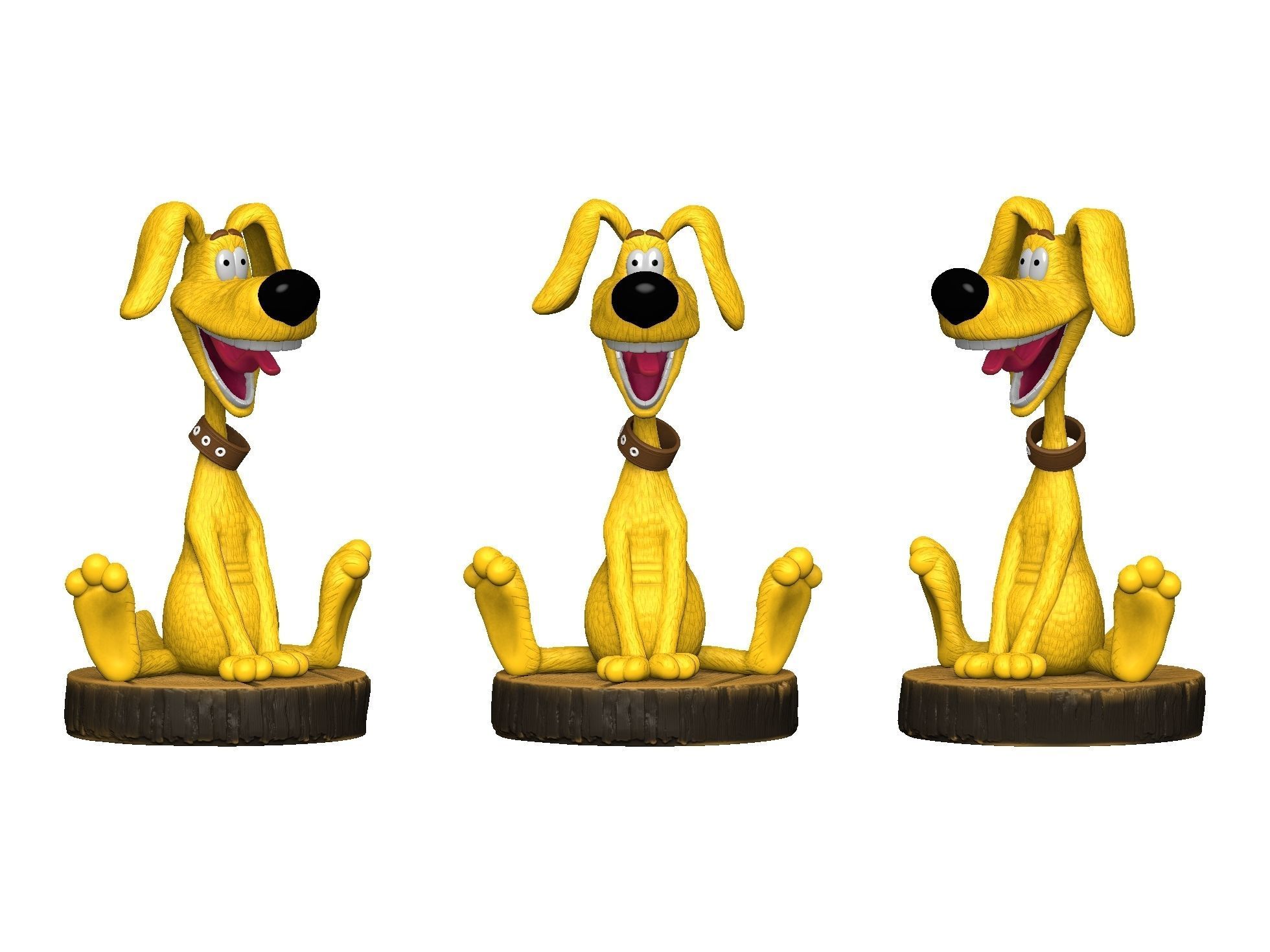 Treasure Island Dog STL 3D print model_12