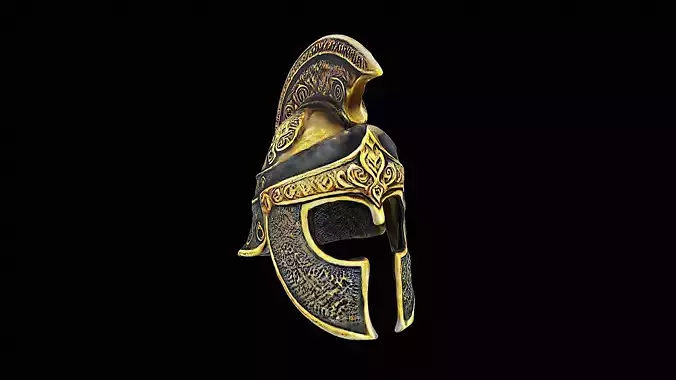 gladiator helmet gold