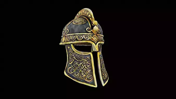 gladiator gold helmet