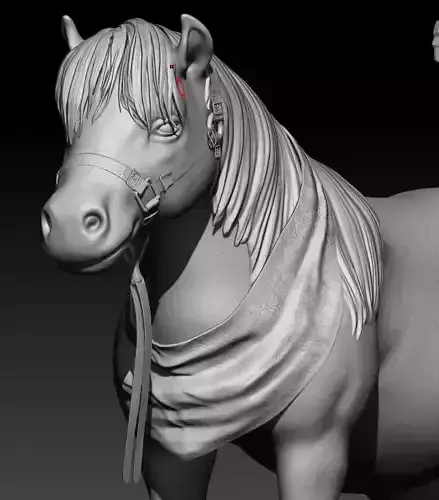 3d horse keychain